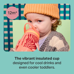 Tommee Tippee active spout cup with handle keeps drinks cool during playtime