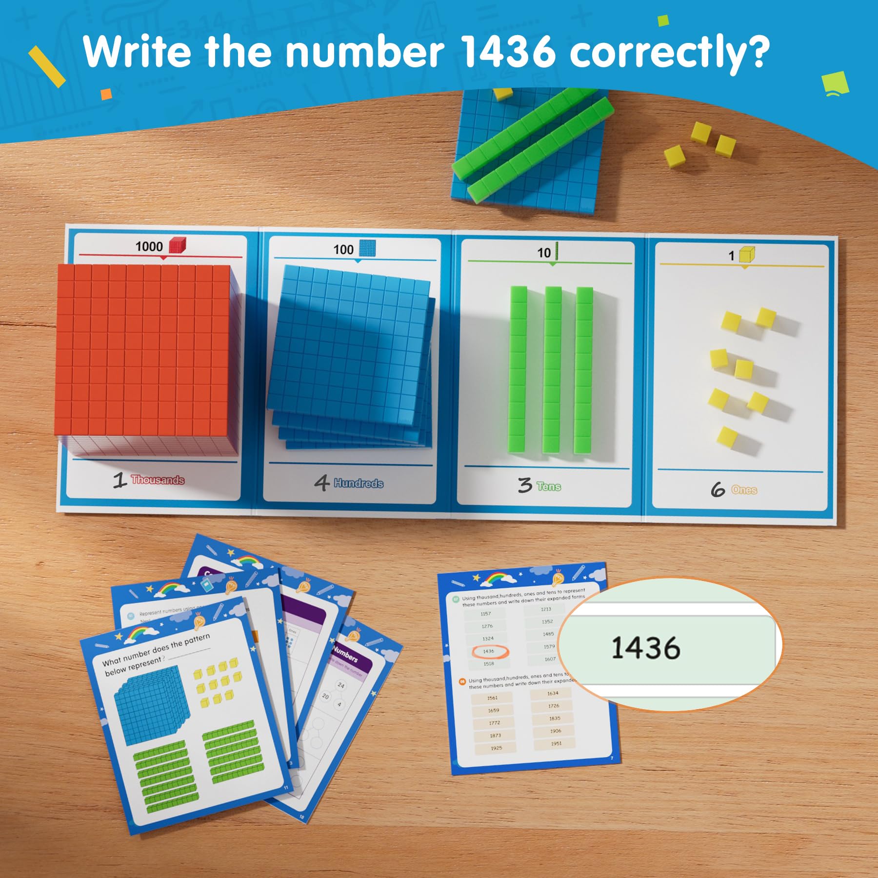 TOMMYHOME Erasable mat enables repeated math practice and easy wipe-clean sessions