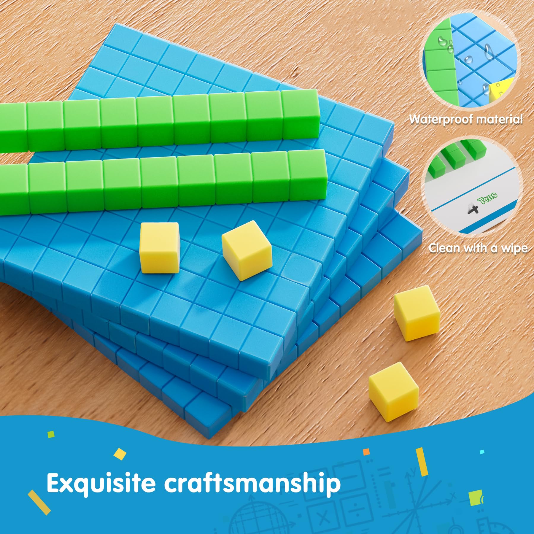 TOMMYHOME Storage box keeps base ten pieces organized for quick lessons