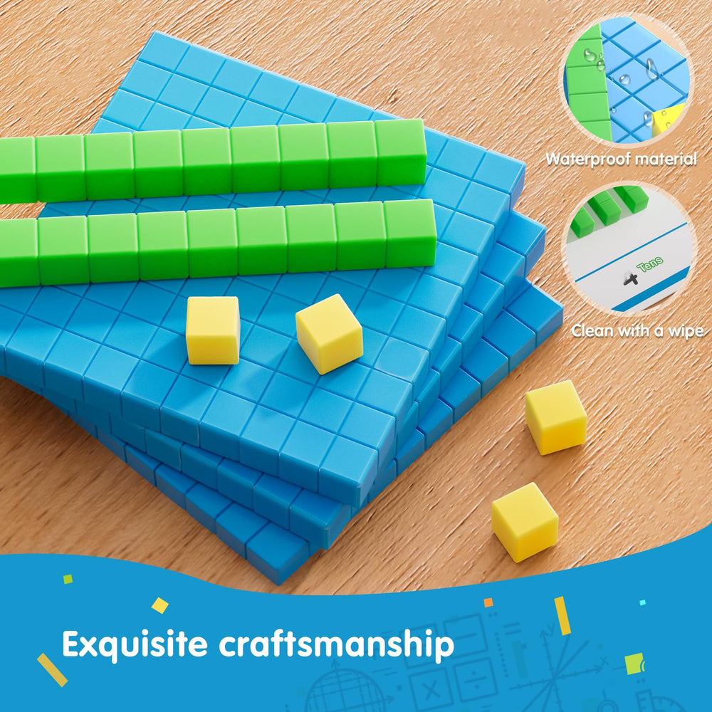 TOMMYHOME Storage box keeps base ten pieces organized for quick lessons