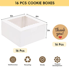 TOMNK cookie boxes assemble easily for quick packaging