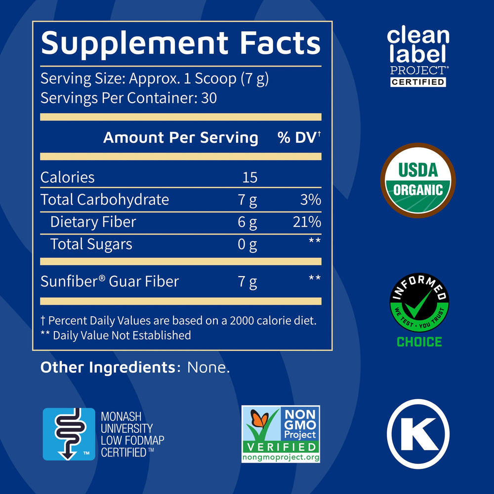 Tomorrow's Nutrition Sunfiber daily fiber routine supports regularity.