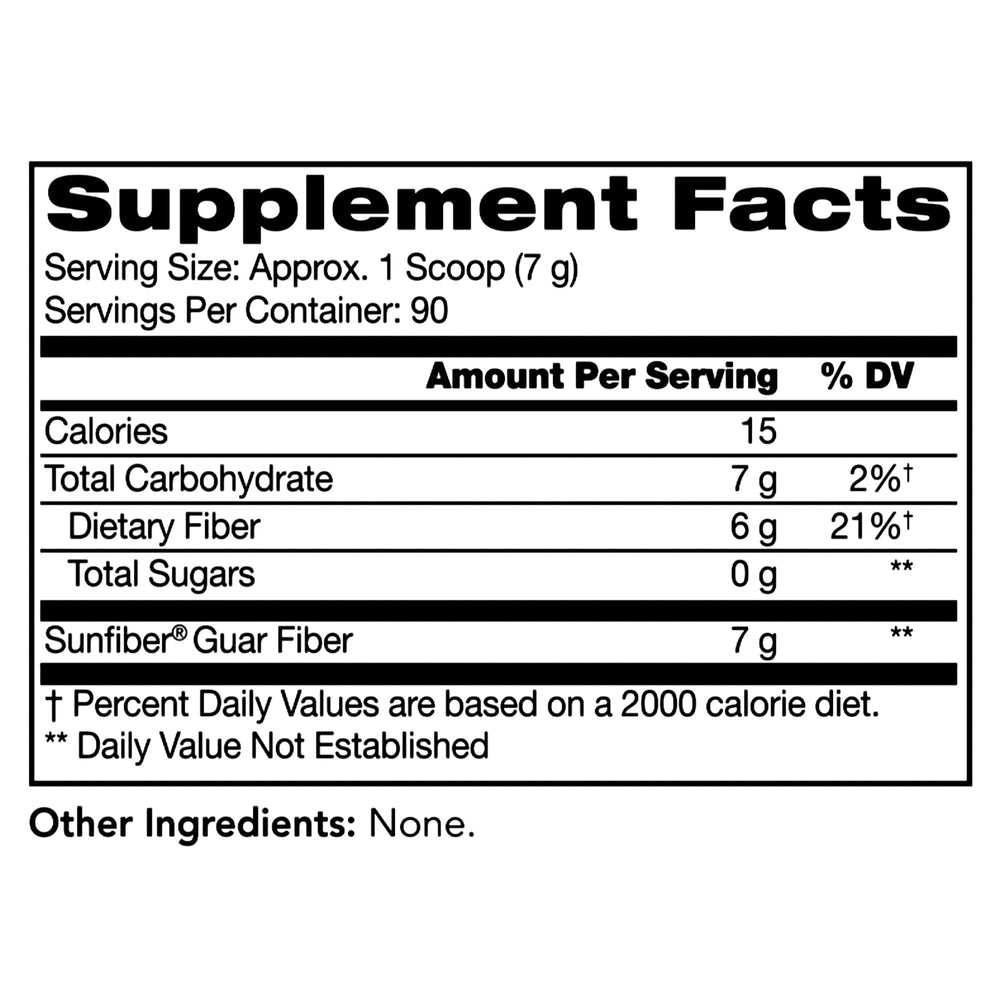 Tomorrow's Nutrition Sunfiber prebiotic powder supports a healthy microbiome