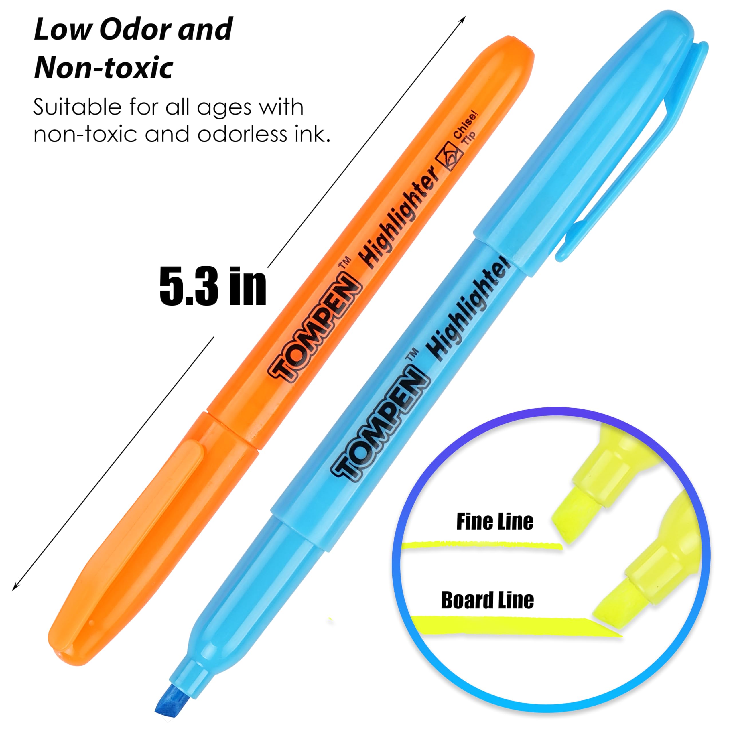 TOMPEN smear-free ink for clean notes on various papers