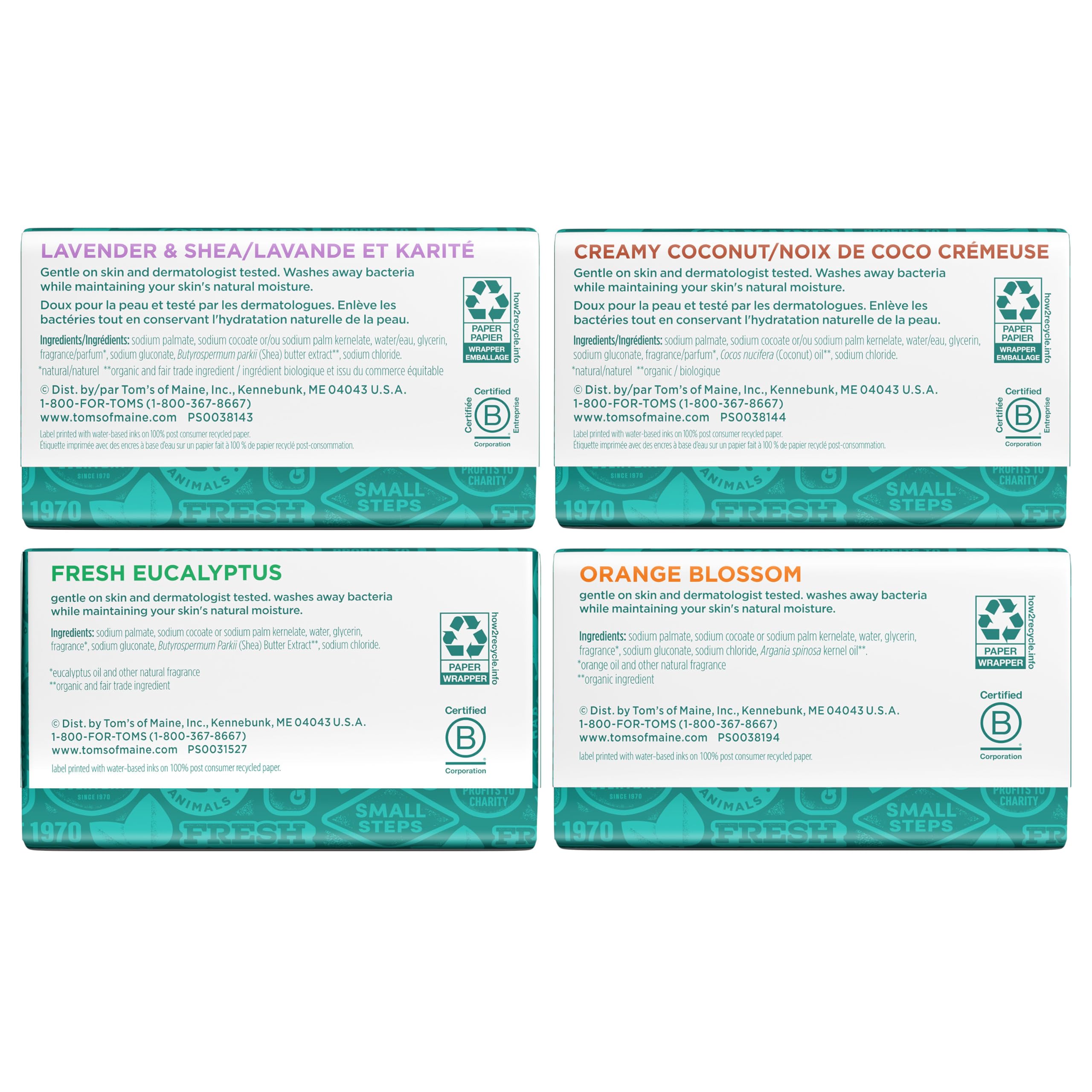 Tom’s of Maine vegan and paraben-free bar soap for everyday use