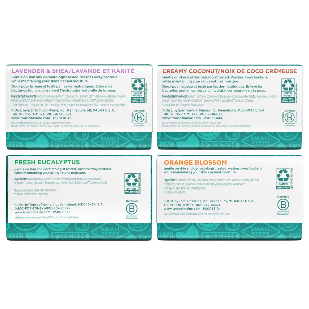 Tom’s of Maine vegan and paraben-free bar soap for everyday use