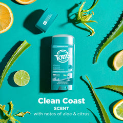 Tom’s of Maine Clean Coast dermatologist-tested formula suits sensitive skin.