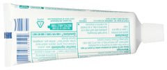 Close-up of the Fresh Mint toothpaste cap on a travel-size tube.