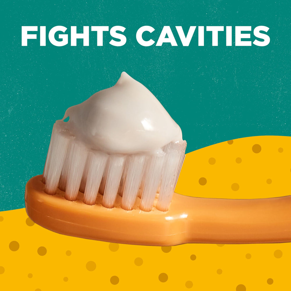 Tom's of Maine Kids toothpaste orange mango packaging front showing natural ingredients.