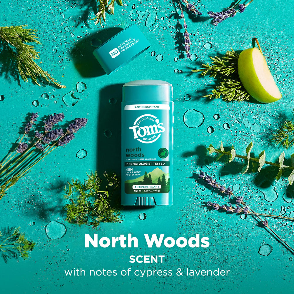 North Woods scent profile featuring cypress, lavender, and cedar for a fresh feel