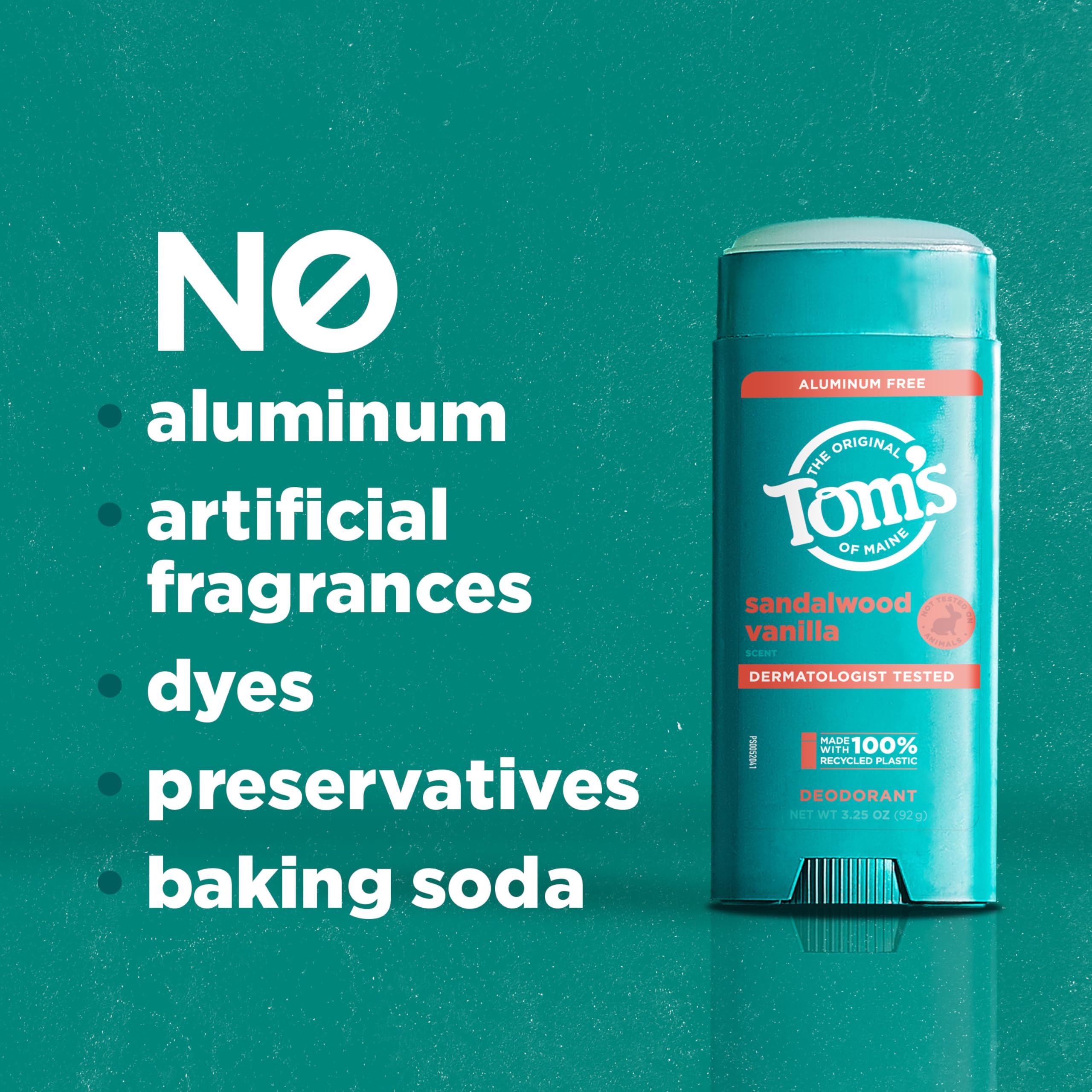 Tom's of Maine Sandalwood Vanilla natural fragrance close-up with soothing notes
