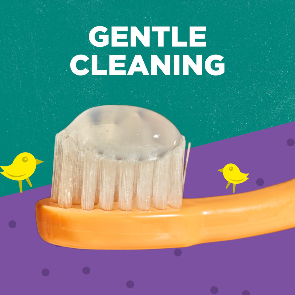 Tom's of Maine toddler toothpaste application view for quick brushing sessions