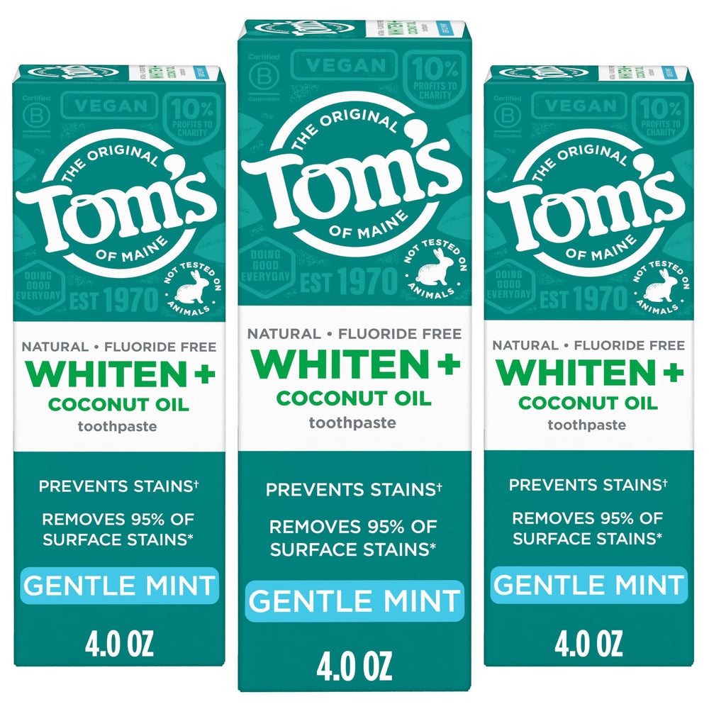 Tom’s of Maine Whiten Plus toothpaste-animal-friendly communicates cruelty-free manufacturing and ethical choice