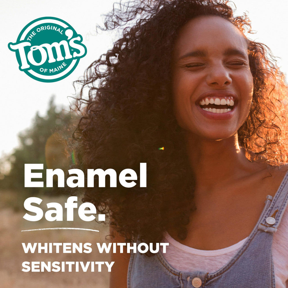 Tom's of Maine Whiten Plus Deep Clean ingredients close-up.