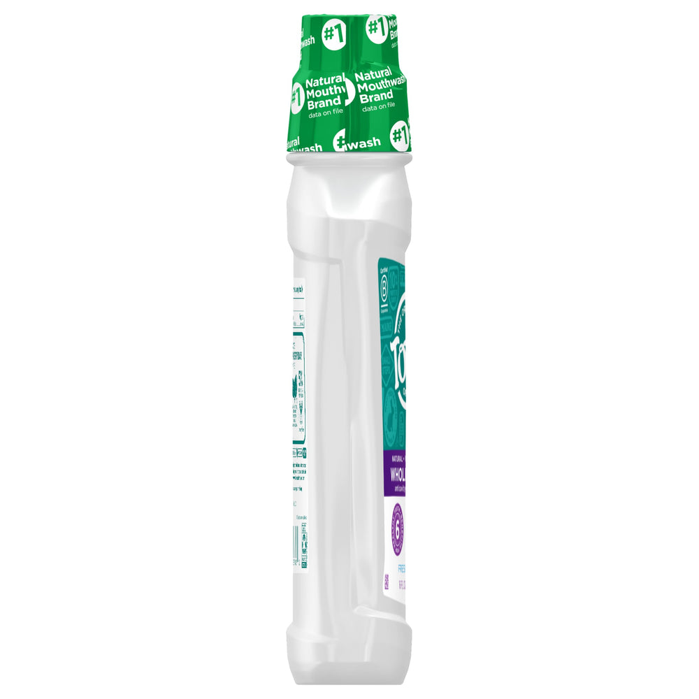 Tom's of Maine Whole Care mouthwash after meals for clean between teeth