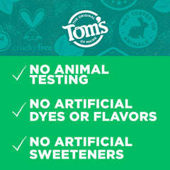 Tom's of Maine Wicked Fresh toothpaste shows licorice root extract that supports breath freshness