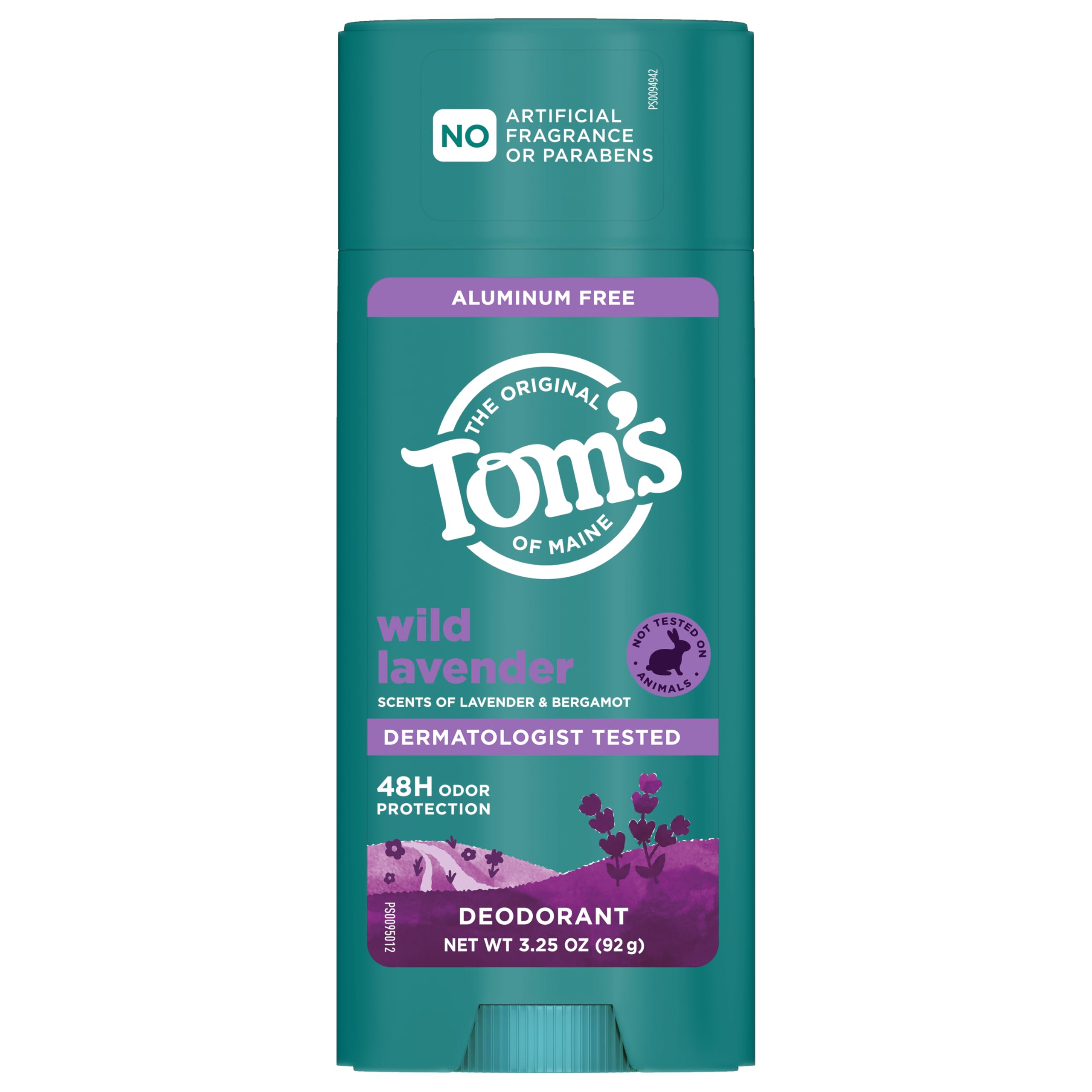 Cruelty-free and vegan Tom’s of Maine Wild Lavender deodorant