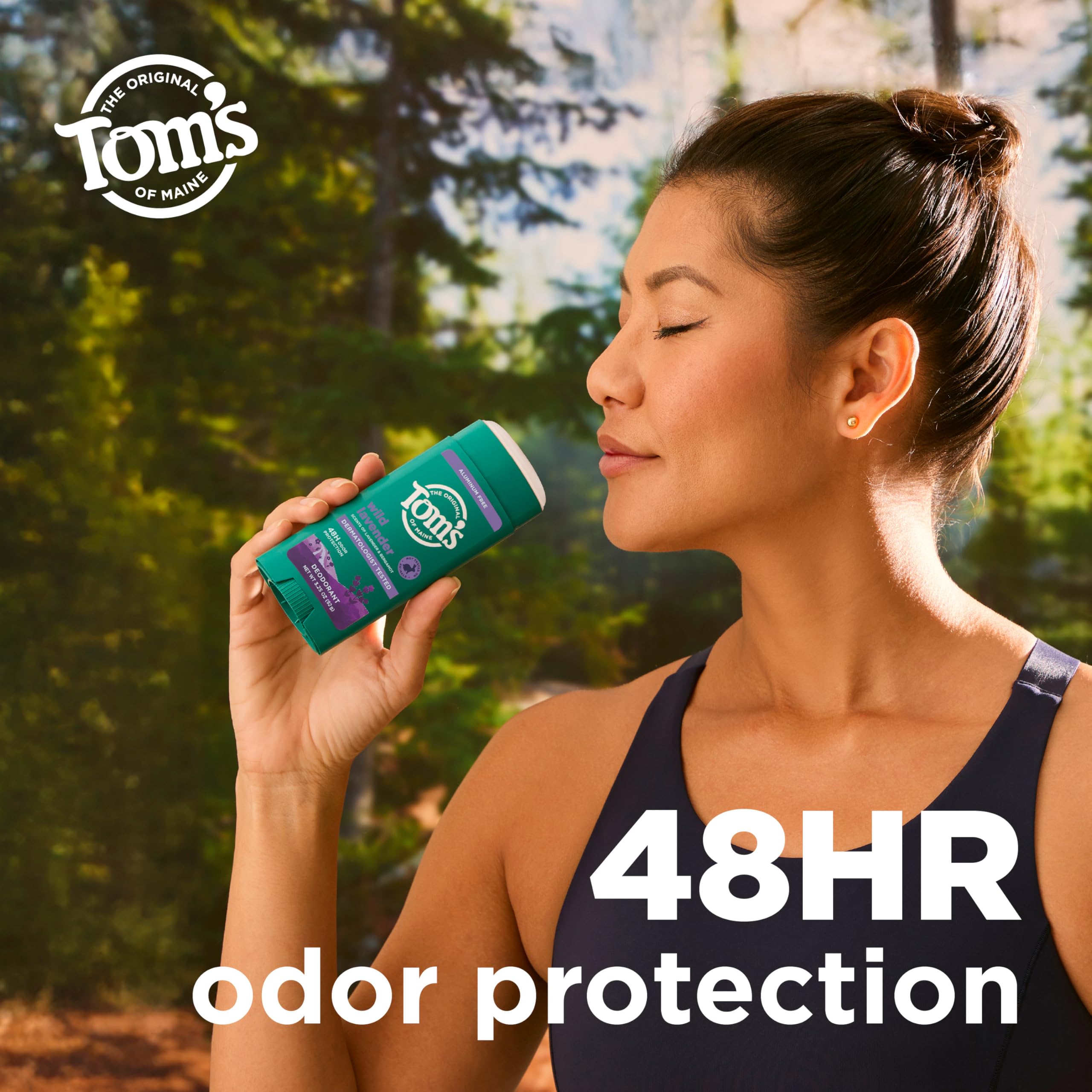 Deodorant glide from Tom’s of Maine Wild Lavender goes on clear and smooth