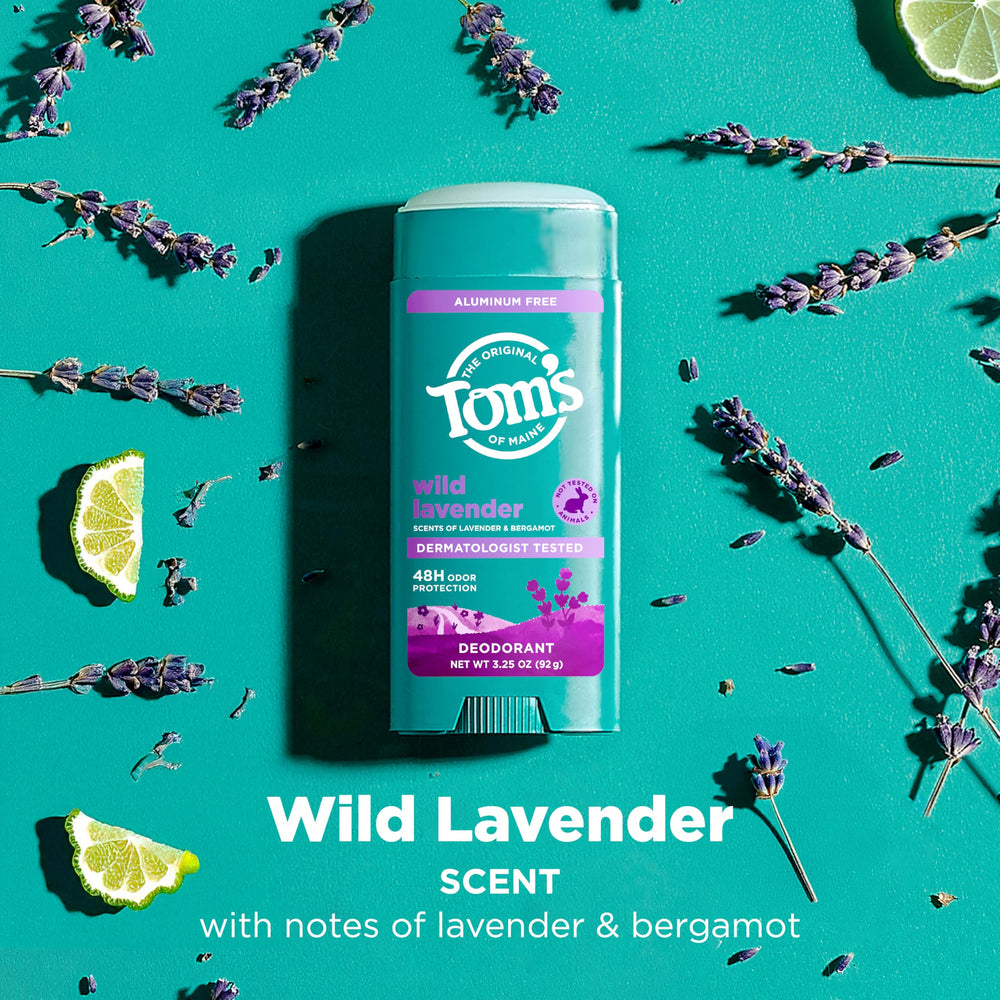 Scent profile of Tom’s of Maine Wild Lavender deodorant with lavender and bergamot notes