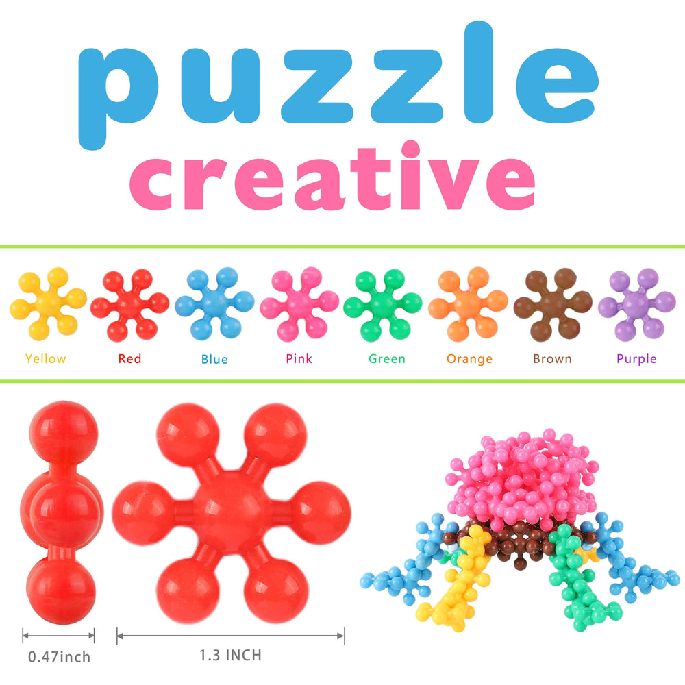 TOMYOU Interlocking blocks promote construction play and fine motor skills.