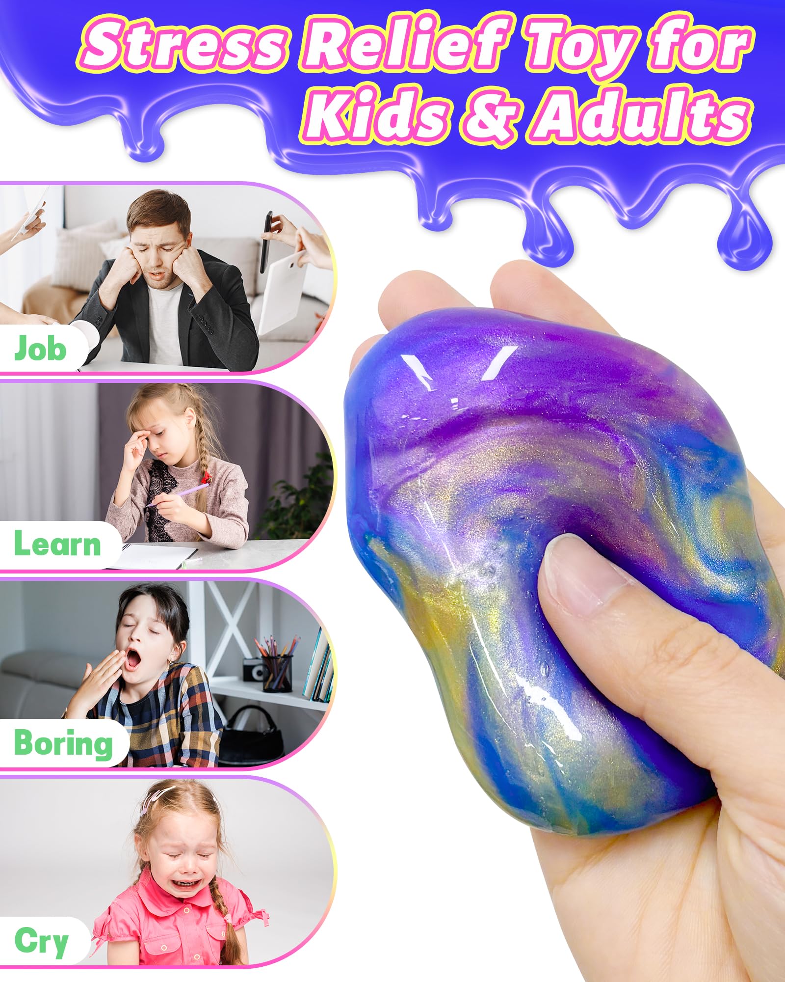 Tonberless stress relief slime egg for squeezable relaxation