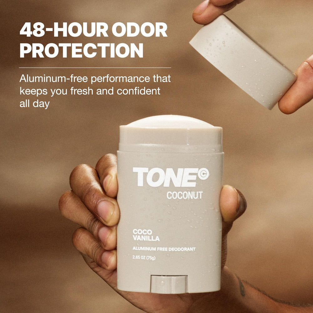 Tone Exclusive deodorant stick application for smooth scent control