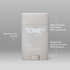 Tone Exclusive fragrance profile coconut vanilla with tropical notes