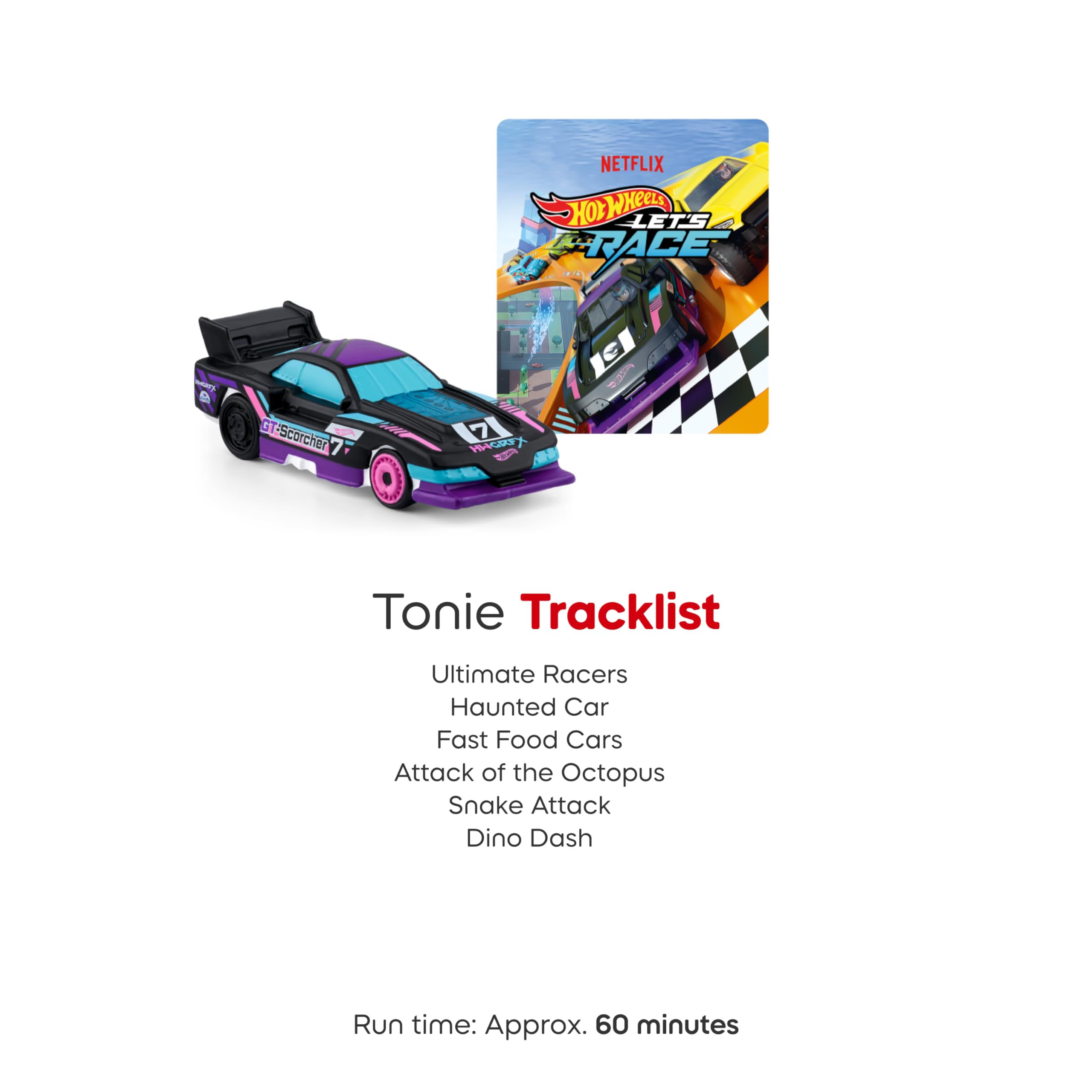 Tonies Hot Wheels attack octopus figurine adds action to listening time.