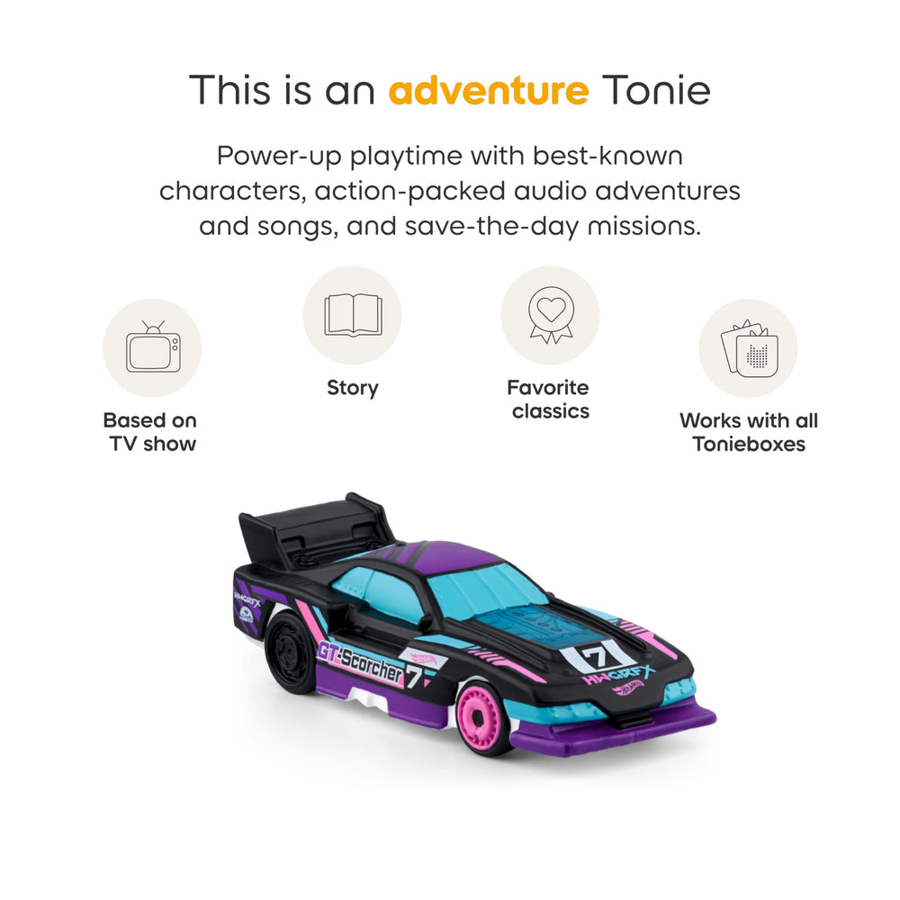 Tonies Hot Wheels fast food cars figurine sparks playful, quick-paced stories.