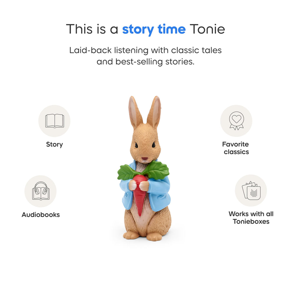 Benjamin Bunny tale in Tonies collection ideal for family reading sessions.