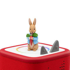 Tonies Peter Rabbit collection tracklist showing four tales for kids.