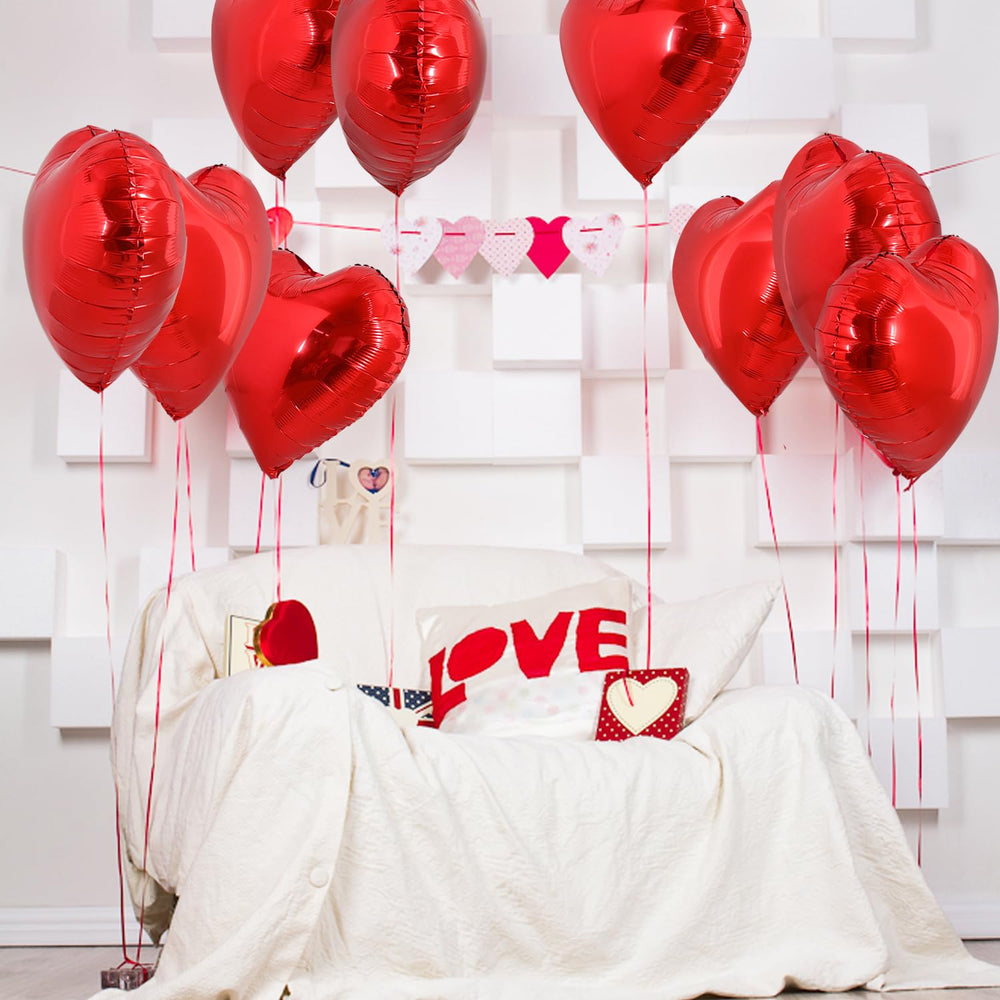 TONIFUL heart shape balloons add a sparkling focal point to parties.