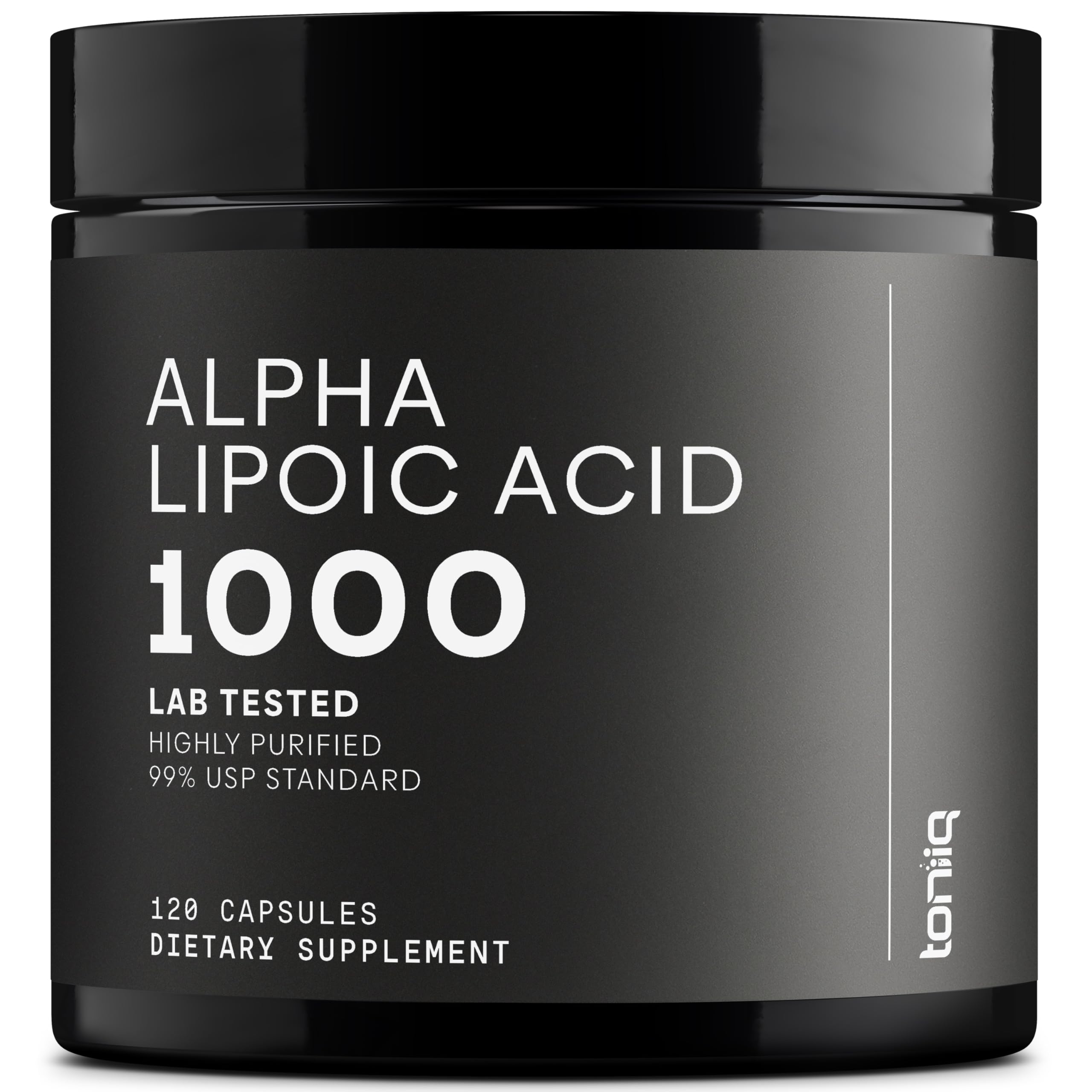 Toniiq Alpha Lipoic Acid capsules pour for daily use