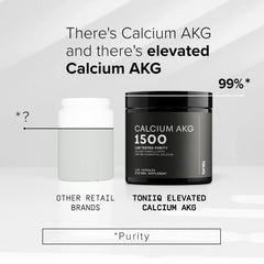 Toniiq Ca AKG bottle pour ready for everyday supplementation.