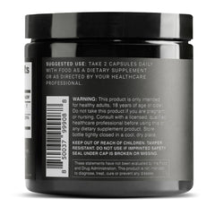 Toniiq Hyaluronic Acid label zoom, showing GMP-made USA production.