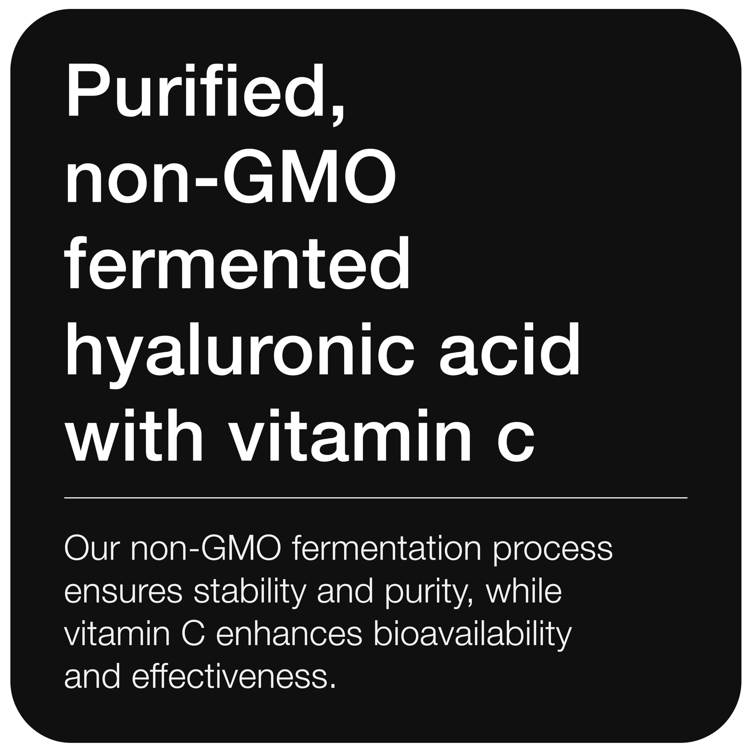 Toniiq Hyaluronic Acid with vitamin C label, suggesting enhanced absorption.