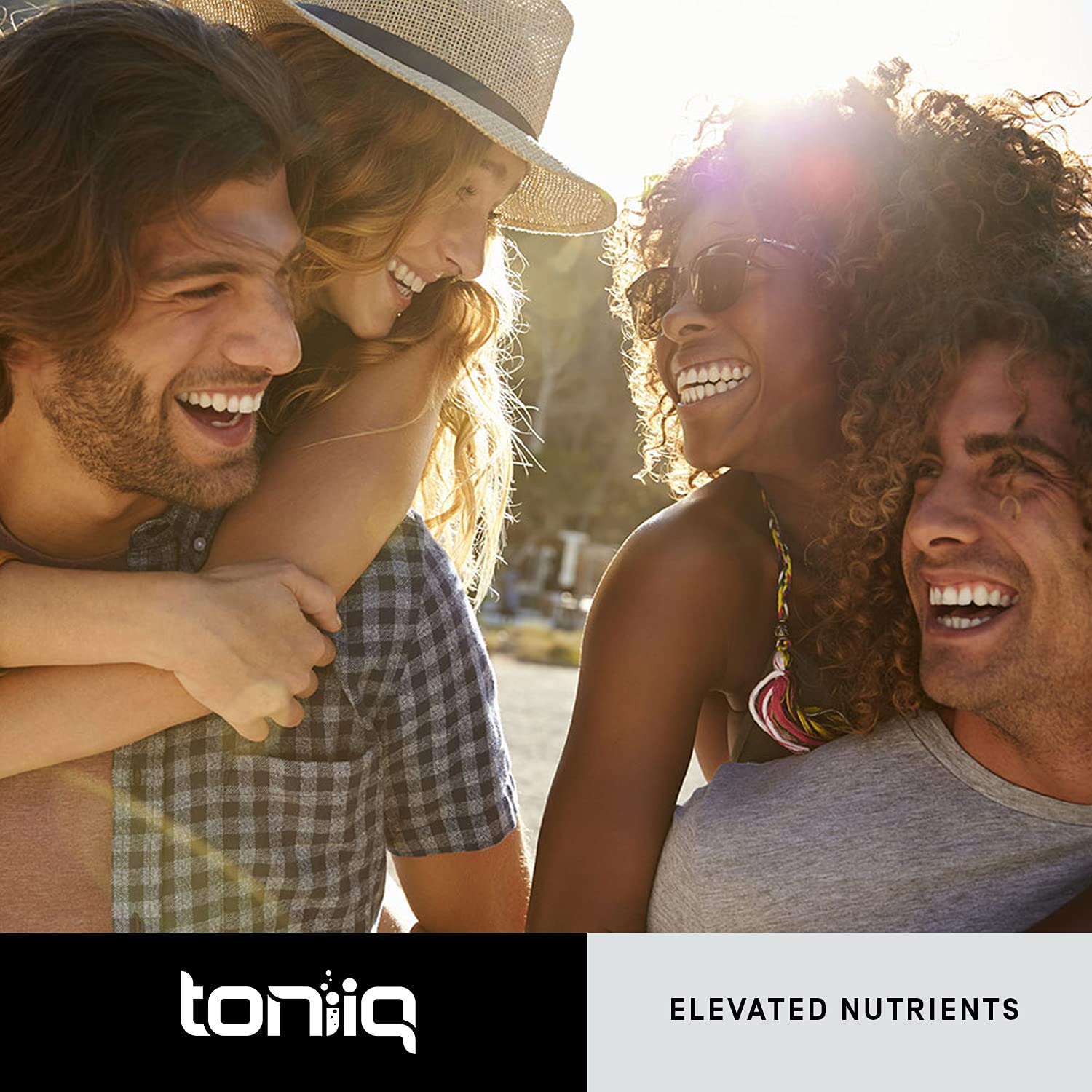 Toniiq Non-GMO seal on packaging signals product integrity.