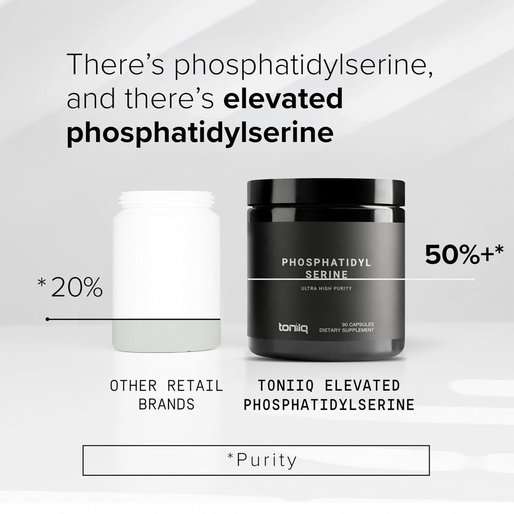 Label detail on Toniiq bottle communicates safety, purity, and US manufacturing