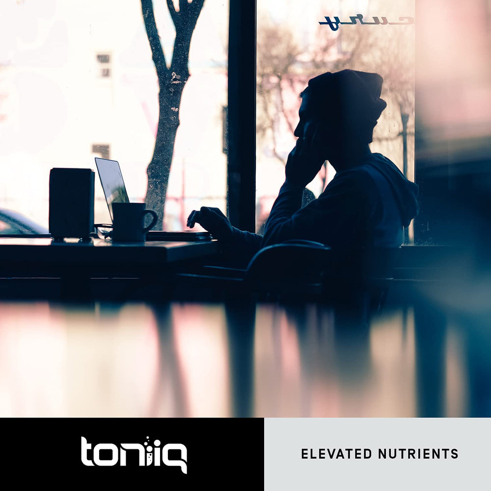 Toniiq PQQ vegetarian capsules designed for plant-based routines.