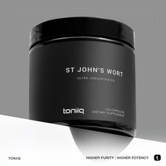 Toniiq supplement label closeup highlights 4:1 extract and purity.