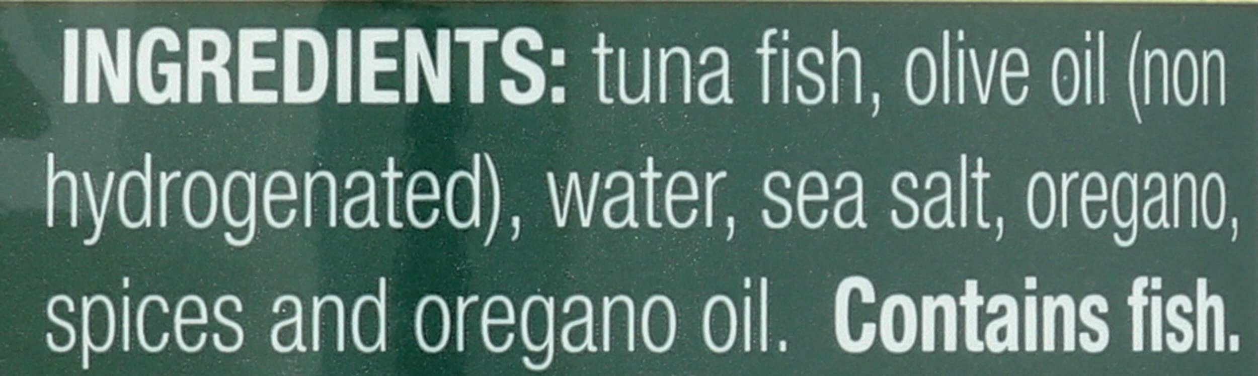 Tonnino tuna fillets plated with oregano for a healthy weeknight dinner.