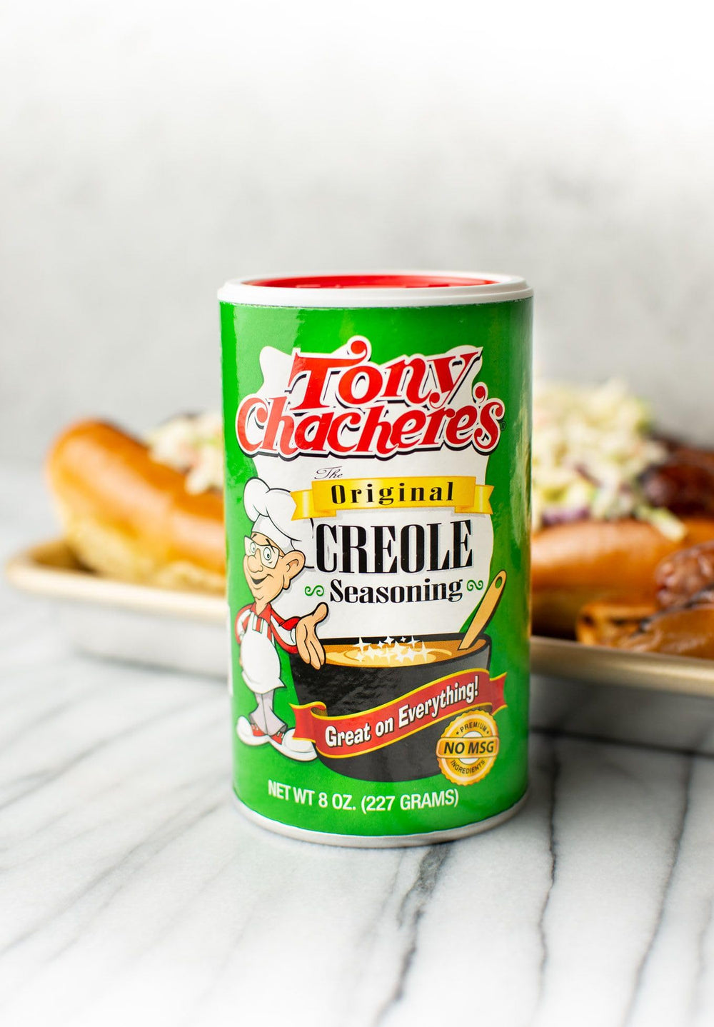 Tony Chachere's seasoning enhances soups and stews with a rich, savory kick.
