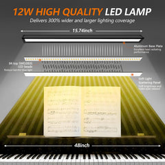 TonyEst piano light auto off timer helps manage practice sessions.