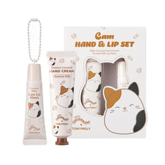 TONYMOLY Cam Cat Hand Cream texture close-up highlights deep hydration for dry hands