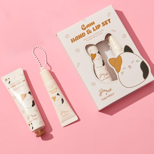 TONYMOLY Cam Cat Frosted Milk Lip Gloss swatch shows a glossy, comfortable lip finish