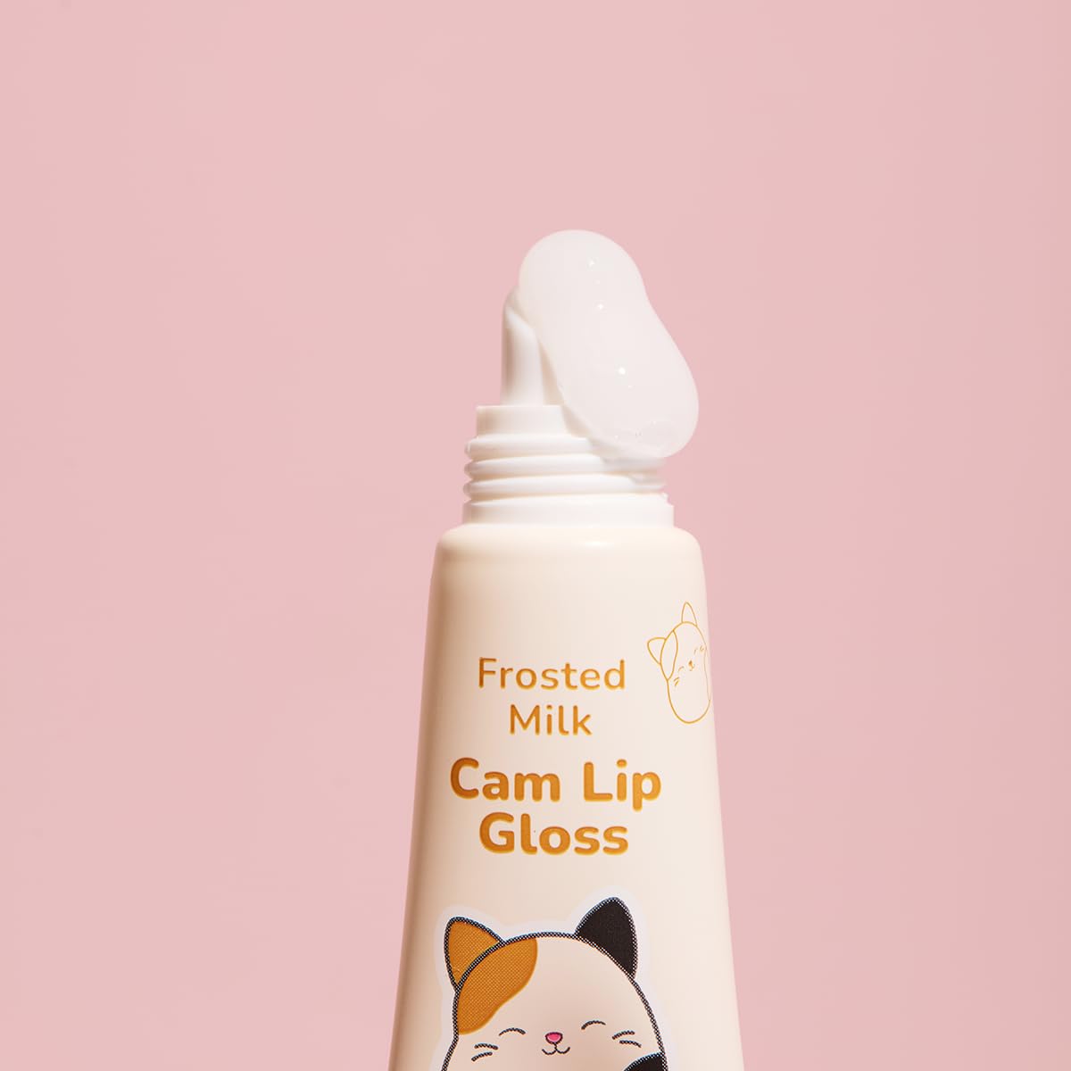 TONYMOLY Frosted Milk Lip Gloss application demonstrates subtle sheen and lasting moisture