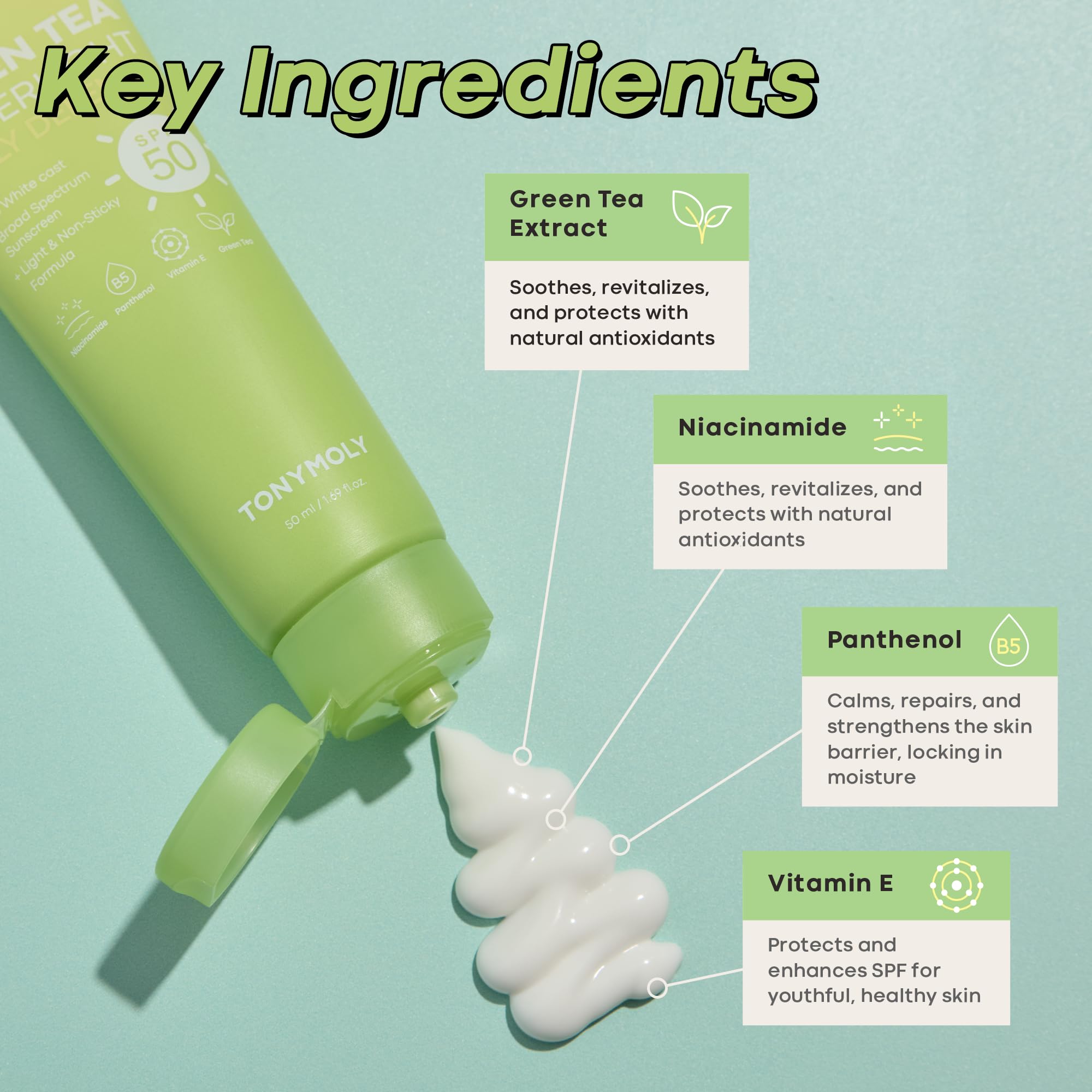 Sunscreen applied to skin shows natural, even finish