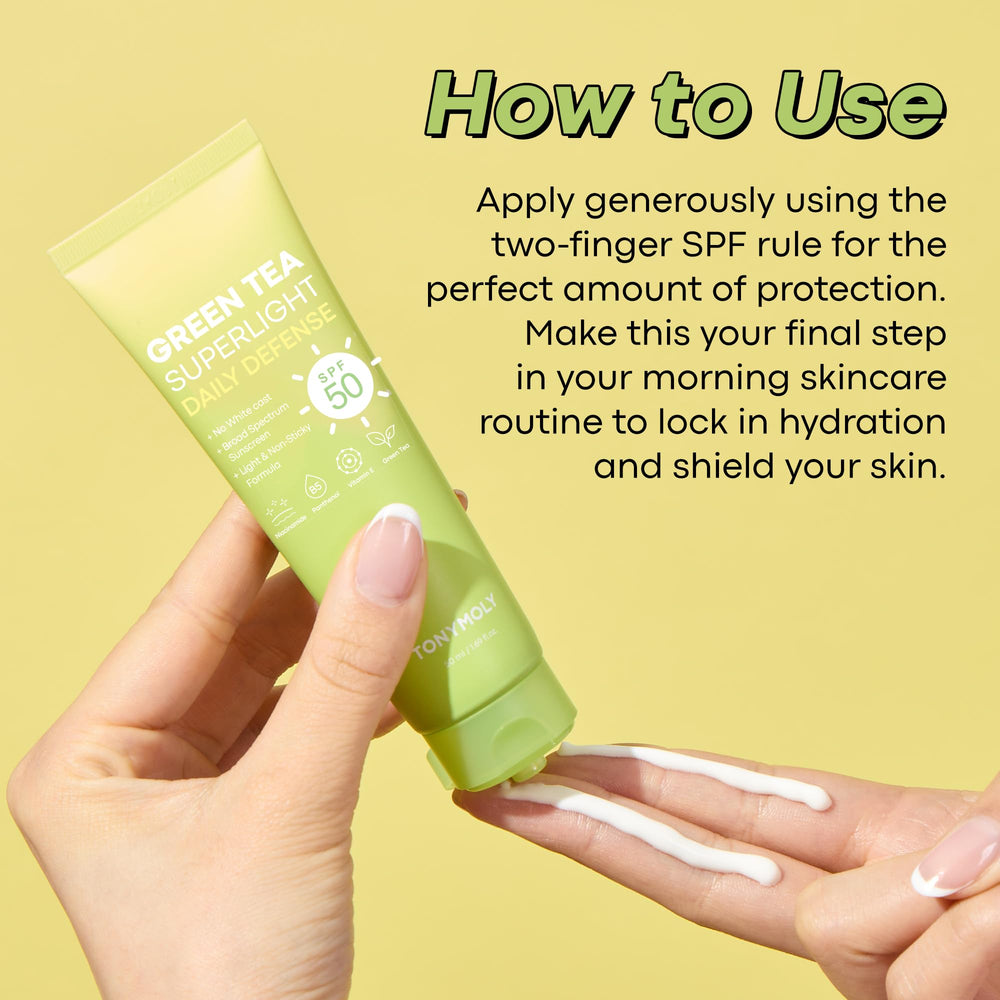 Sunscreen on clean face serves as makeup base