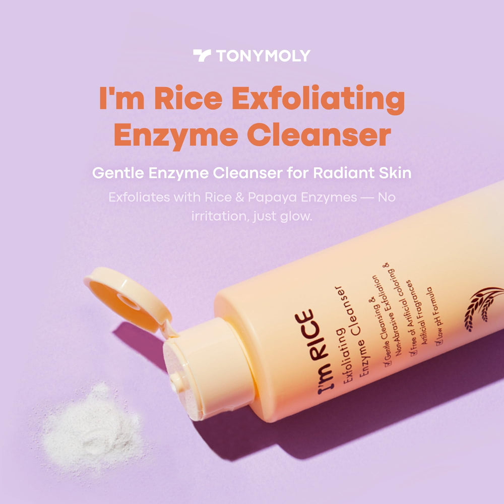 TONYMOLY Papaya enzyme scrub texture shows natural exfoliation in action.