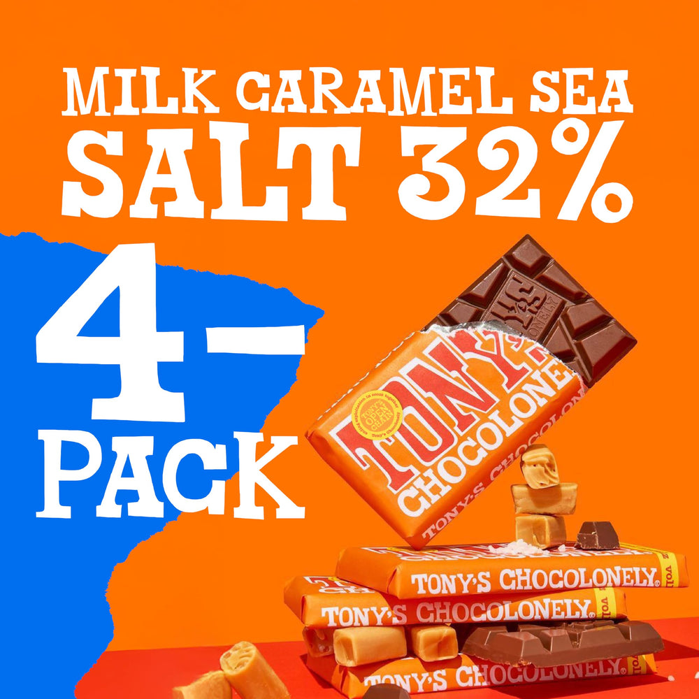 Gift-ready Tony's Chocolonely Milk Chocolate Bar for celebrations or thoughtful presents